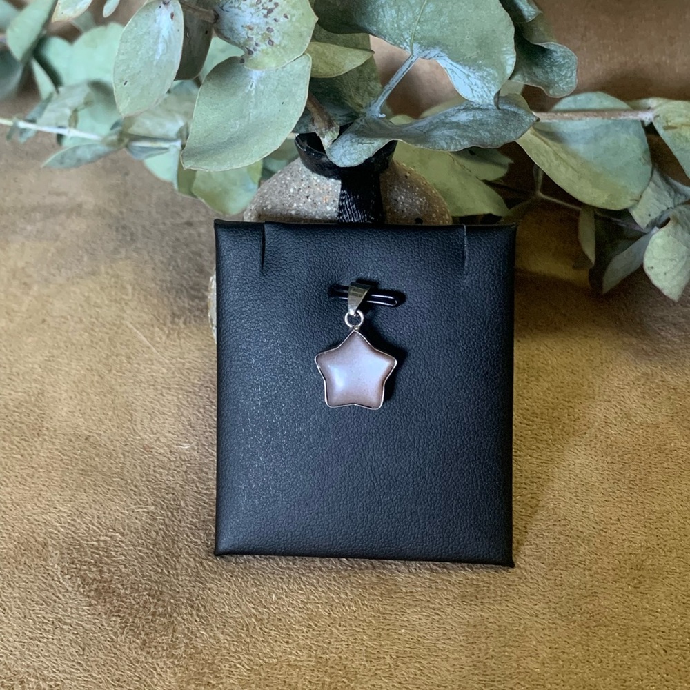 Sunstone Moonstone Star Pendant